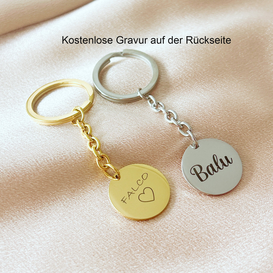 Personalisierter Schlüsselanhänger mit Nasenabdruck – Haustierandenken, individuelles Geschenk