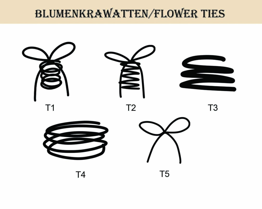 Designerkette mit kombinierten Geburtsblumen – Persönliches Geschenk für Freunde, Partner oder Familie, Individuell graviert - Laasio#