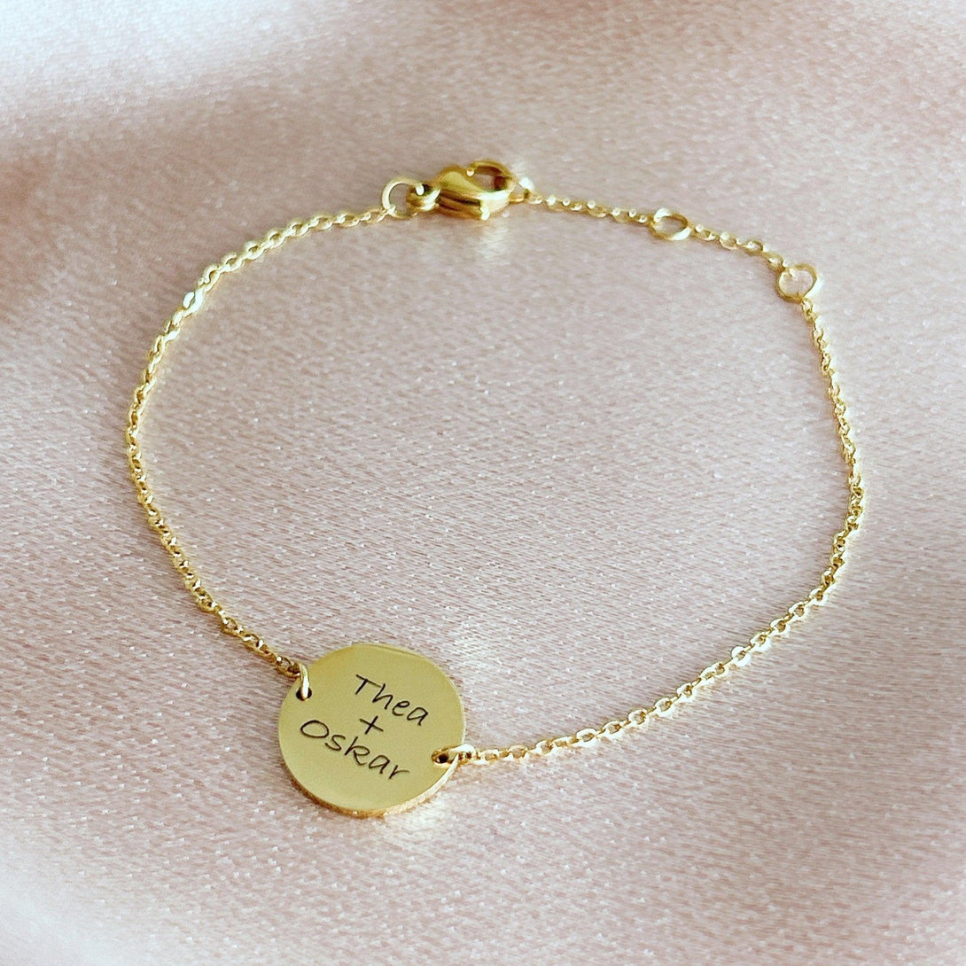 Kombinierte Geburtsblumen Armband, Armband personalisiert, Valentinstag Geschenk für sie - Laasio#